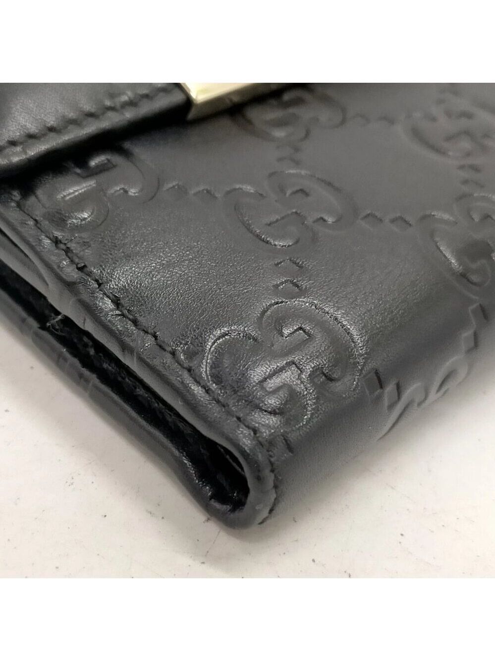 Gucci Wallet Black Leather 200-082425 - Picture 4 of 9